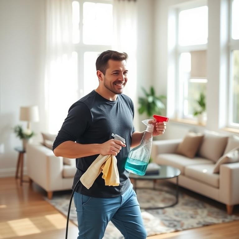 Deep clean before move-out